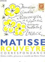 Correspondance : Matisse -Rouveyre