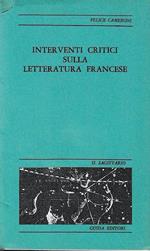 Interventi critici sulla letteratura francese