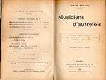 Musiciens d'autrefois: .: