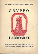 X Mostra del Gruppo Labronico, nelle sale di Bottega d'Arte. Livorno, 18 ottobre - 12 novembre 1925. Catalogo