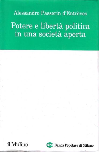 Potere e liberta' politica in una societa' aperta - copertina