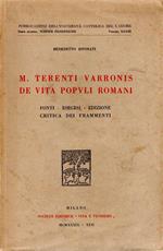 Autografato! M. Terenti Varronis De Vita Romani