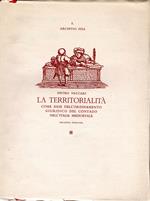 La territorialità : Come base dell'ordinamento giuridico del contado nell'Italia medievale