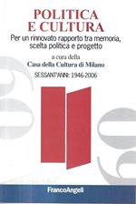 Politica e cultura. Per un rinnovato rapporto tra memoria, scelta politica e progetto. Sessant'anni: 1946-2006