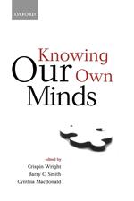 Knowing Our Own Minds (Mind Association Occasional Series)