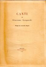 CANTI DI GIACOMO LEOPARDI Disegni Leonardo Borgese