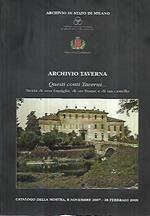 Archivio taverna: Questi conti Taverni... Storia di una famiglia, di un fiume e di un castello