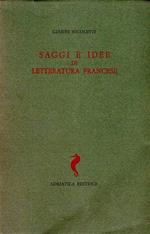 Saggi e idee di letteratura francesce