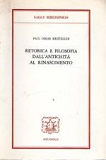 Retorica e Filosofia dall'Antichità al Rinascimento