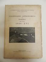 Calendario astronomico di Torino per l'anno 1938 - XVI