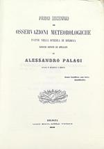 Primo Decennio Di Osservazioni Meteorologiche Fatte Nella Specola Di Bologna
