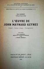 L' oeuvre de John Maynard Keynes