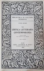 La Critica Letteraria Contemporanea Dal Carducci Al Croce Vol.1