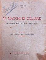 V. Macchi Di Cellere All'Ambasciata Di Washington