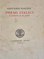 Poemi Italici E Canzoni Di Re Enzio