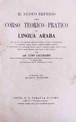 Il Nuovo Erpenio Ossia Corso Teorico - Pratico Di Lingua Araba