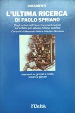 Ultima Ricerca Di Paolo Spriano