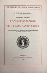Religiosità Italiana: Francesco D'Assisi E Gerolamo Savonarola