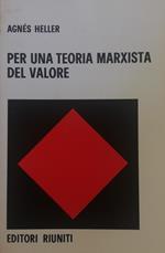 Per Una Teoria Marxista Del Valore