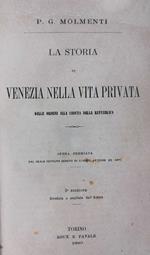 Storia Di Venezia Nella Vita Privata