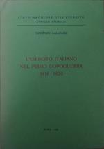 L' Esercito Italiano Nel Primo Dopoguerra 1918-1920