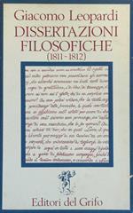 Dissertazioni Filosofiche (1811-1812)