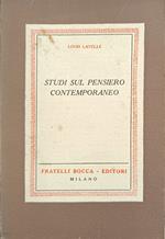 Studi Sul Pensiero Contemporaneo