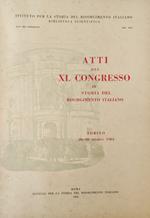 Atti Del Xl Congresso Di Storia Del Risorgimento Italiano