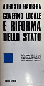 Governo Locale E Riforma Dello Stato