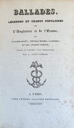 Ballades, Legendes Et Chants Populaires De L'Angleterre Et De L'Ecosse