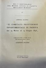 Il Comitato Provvisorio Dipartimentale Di Padova Dal 25 Marzo Al 13 Giugno 1848