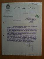 Lettera Commerciale Ottavio Levi Procuratore S.A.R. il Duca di Genova 1914