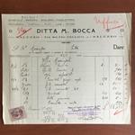 Lettera commerciale Ditta M. Bocca Saluzzo 1925 - E22068