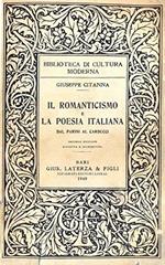 Il Romanticismo E La Poesia Italiana Dal Parini Al Carducci