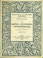 La critica letteraria contemporanea