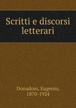 Scritti E Discorsi Letterari