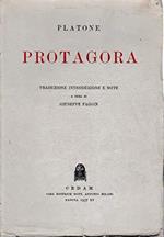 Protagora. Traduzione, Introduzione E Note Di Giuseppe Faggin