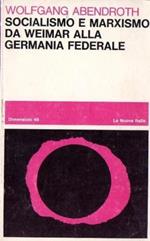 Socialismo E Marxismo Da Weimar Alla Germania Federale