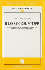 Il lessico del potere in dizionari ed enciclopedie francesi tra Seicento e Settecento