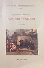 Omaggio a Goldoni bicentenario goldoniano incontro di studi, 4 maggio 1993