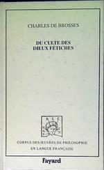 Du culte des dieux fetiches