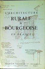 L' architecture rurale & bourgeoise en France