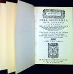 Trattato dell'obedienza di M. Giouanni Pontano, nel qual si contengono tutti i precetti, & regole appartenenti, a chi deue comandare, & a chi deue obedire, secondo la diuersità di tutti gli stati de gli huomini, cosi publici come priuati. Tradotto da