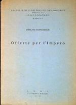 Offerte per l'impero