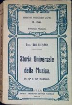 Storia universale della musica 4. ed. completa ed aggiornata con un supplemento avente speciale riguardo alla storia musicale in Italia (1300-1925)