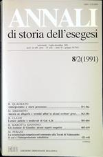 Annali di storia dell'esegesi 8/2