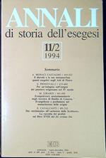 Annali di storia dell'esegesi 11/2