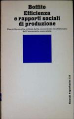 Efficienza e rapporti sociali di produzione : contributo alla critica della concezione tradizionale dell'economia comunista