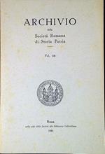 Archivio della Società Romana di Storia Patria vol. 108