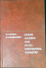 Linear algebra and multidimensional geometry